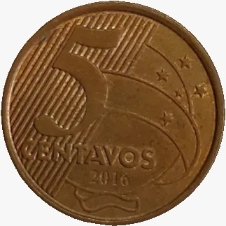 5 centavos real - Brasil - 2016 - comprar online