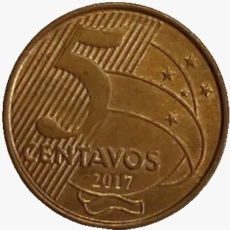 5 centavos real - Brasil - 2017 - comprar online