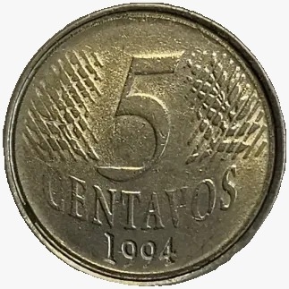 5 centavos real - Brasil - 1994 - comprar online