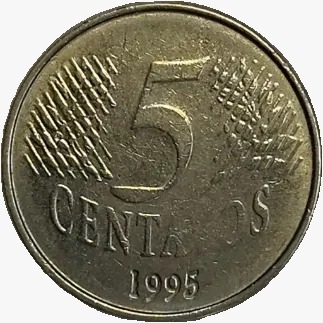 5 centavos real - Brasil - 1995 - comprar online