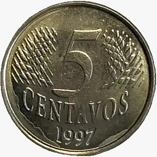 5 centavos real - Brasil - 1997 - comprar online