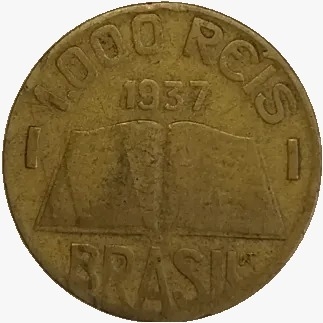 1000 Réis - Brasil - 1937 - REF:158 - comprar online