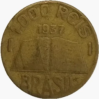 1000 Réis - Brasil - 1937 - REF:158 - comprar online