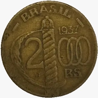 2000 Réis - Brasil - 1937 - REF:161 - comprar online