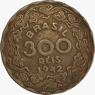 300 Réis - Brasil - 1942 - REF:171 - comprar online