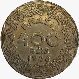 400 Réis - Brasil - 1938 - REF:172 - comprar online