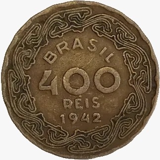 400 Réis - Brasil - 1942 - REF:174 - comprar online