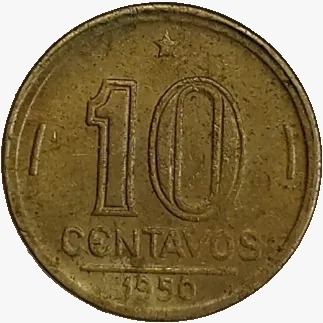 10 centavos de cruzeiro - Brasil - 1950- REF:200 - comprar online