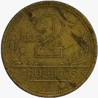 2 cruzeiros - Brasil - 1952 - REF:247 - comprar online