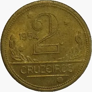 2 cruzeiros - Brasil - 1954 - REF:249 - comprar online