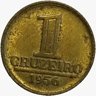 1 cruzeiro - Brasil - 1956 - REF:255 - comprar online