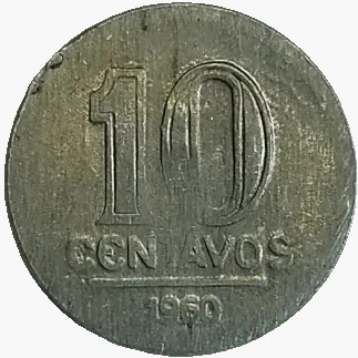10 centavos de cruzeiro - Brasil - 1960 - REF:261 - comprar online