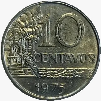 10 centavos de cruzeiro - Brasil - 1975 - REF 299 - comprar online