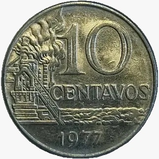 10 centavos de cruzeiro - Brasil - 1977 - REF 301 - comprar online