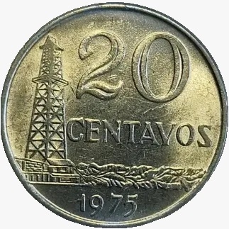 20 centavos de cruzeiro - Brasil - 1975 - REF 306 - comprar online