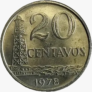 20 centavos de cruzeiro - Brasil - 1978 - REF 309 - comprar online