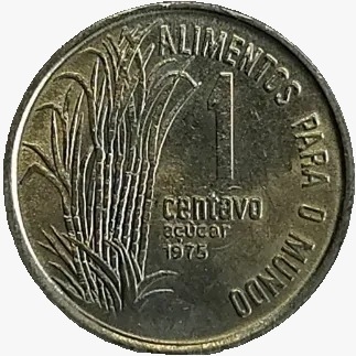 1 centavo de cruzeiro - Brasil - 1975 - REF 325 - comprar online