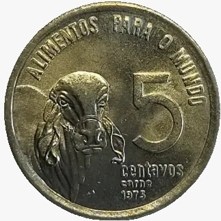 5 centavos de cruzeiro - Brasil - 1975 - REF 333 - comprar online