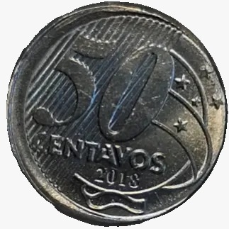 50 centavos de Real - Brasil - 2018 - Boné