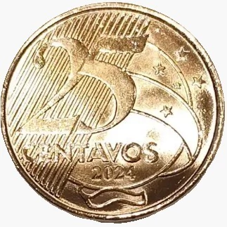 25 centavos de Real - Brasil - 2024 FC - comprar online