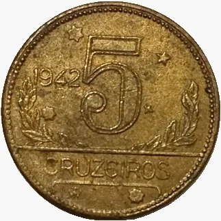5 Cruzeiros - Brasil - 1942 Ref 252 - comprar online