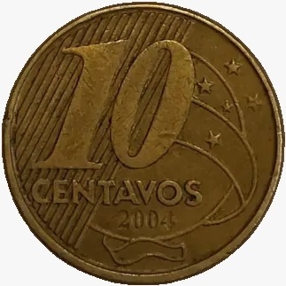 10 centavos real - Brasil - 2004 - comprar online