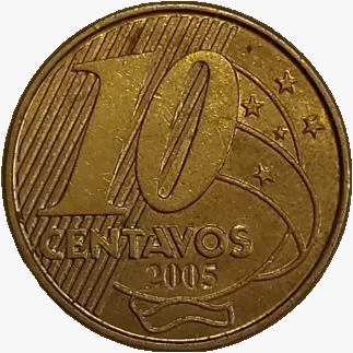 10 centavos real - Brasil - 2005 - comprar online