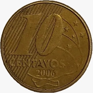 10 centavos real - Brasil - 2006 - comprar online
