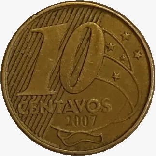10 centavos real - Brasil - 2007 - comprar online
