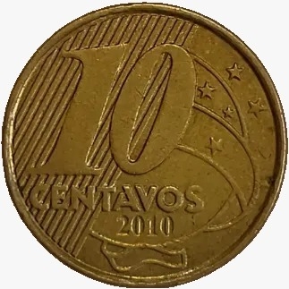 10 centavos real - Brasil - 2010 - comprar online