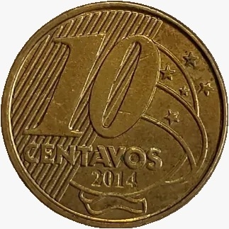 10 centavos real - Brasil - 2014 - comprar online