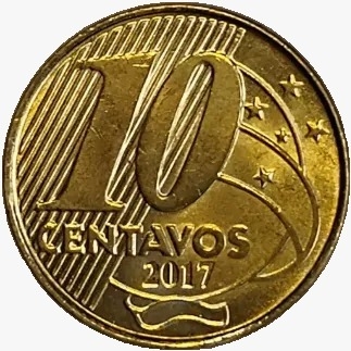 10 centavos real - Brasil - 2017 - comprar online