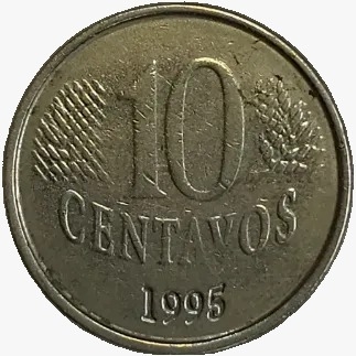 10 centavos real - Brasil - 1995 - comprar online