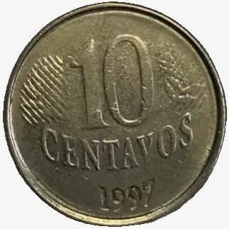 10 centavos real - Brasil - 1997 - comprar online