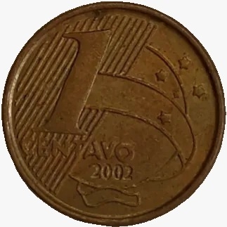 1 centavo real - Brasil - 2002 - comprar online