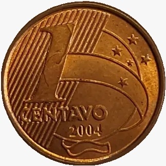 1 centavo real - Brasil - 2004 - comprar online