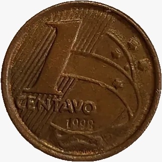 1 centavo real - Brasil - 1998 - comprar online