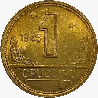 1 cruzeiro - Brasil - 1945 - FC - Erro Mapa Duplo ao norte - comprar online