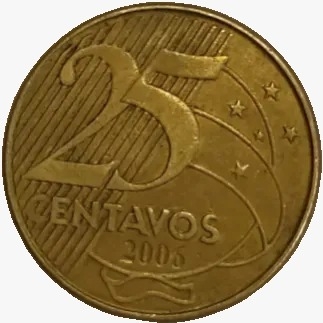 25 centavos real - Brasil - 2006 - comprar online