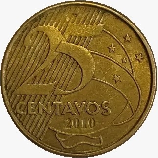 25 centavos real - Brasil - 2010 - comprar online