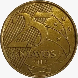 25 centavos real - Brasil - 2013 - comprar online