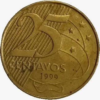 25 centavos real - Brasil - 1999 - comprar online