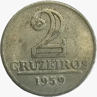 2 cruzeiros - Brasil - 1959 - REF 281 - comprar online