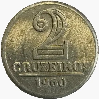 2 cruzeiros - Brasil - 1960 - REF 282 - comprar online
