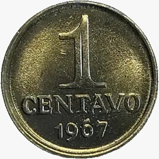 1 centavo de cruzeiro novo - Brasil 1967 - REF 287 - comprar online