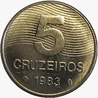 5 cruzeiros - Brasil - 1983 - REF 352 - FC - comprar online