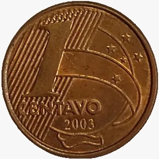 1 centavo real - Brasil - 2003 - comprar online
