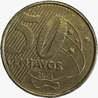 50 centavos real - Brasil - 2001 - comprar online