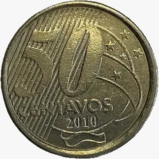 50 centavos real - Brasil - 2010 - comprar online