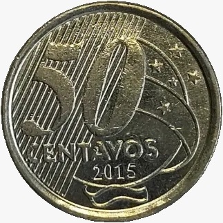 50 centavos real - Brasil - 2015 - comprar online